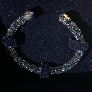 Swarovski Crystaldust Cuff in Dark Crystal